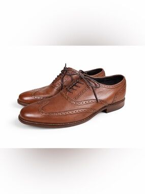 Cole Haan x Nike Air Brown Leather Wingtip Oxford Dress Shoes Men’s 9.5